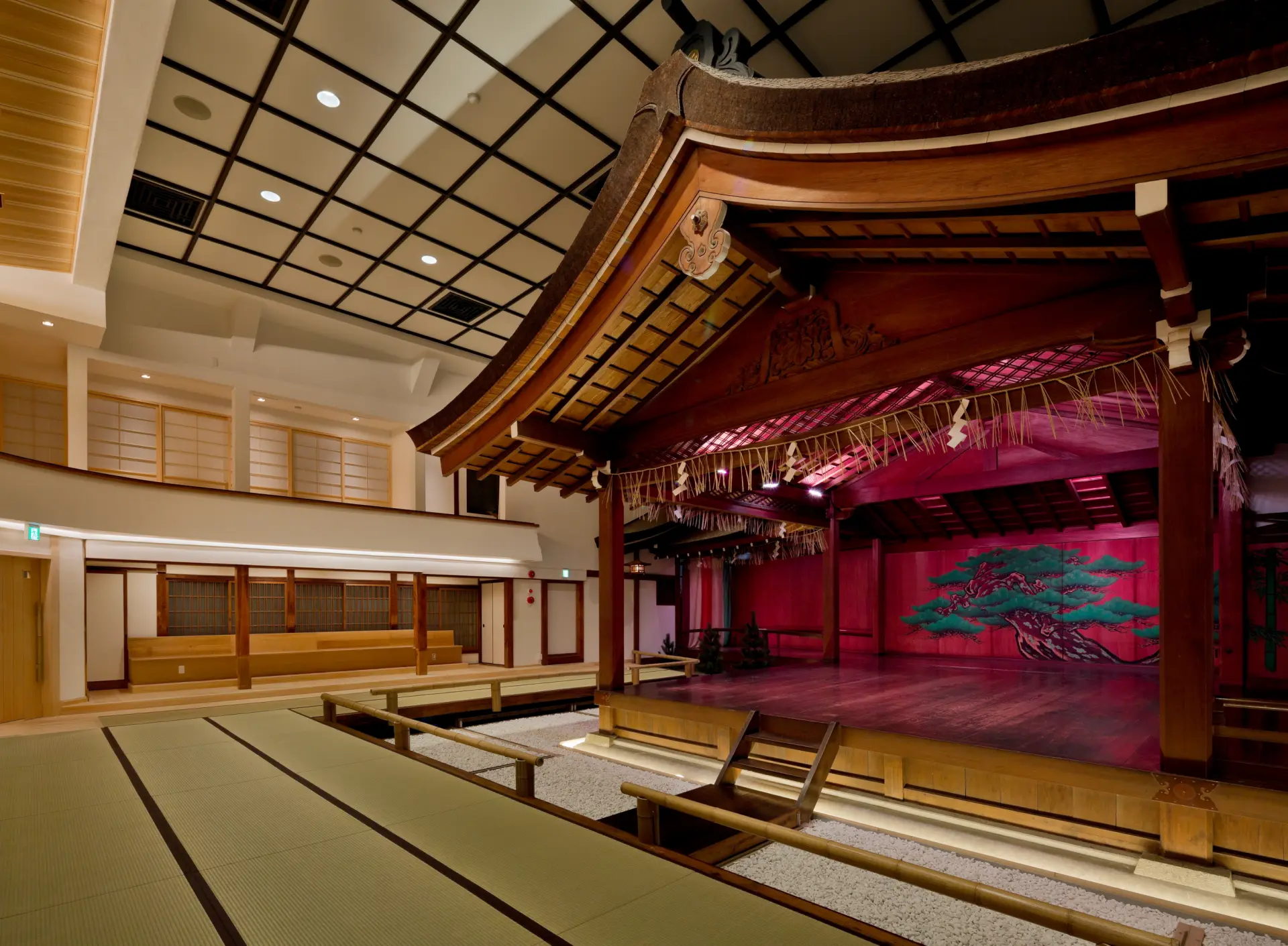 The experience takes place at Osaka’s oldest Noh theater.