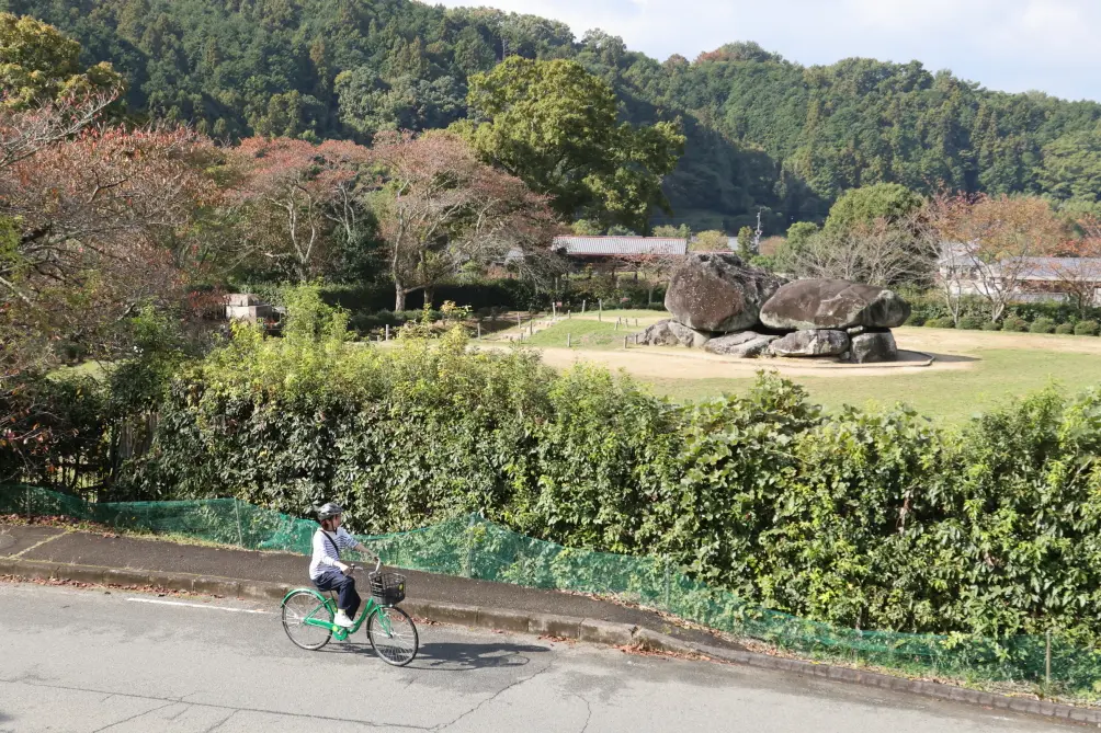 Enjoy a leisurely cycling trip while taking in the lush scenery of Asuka Village.