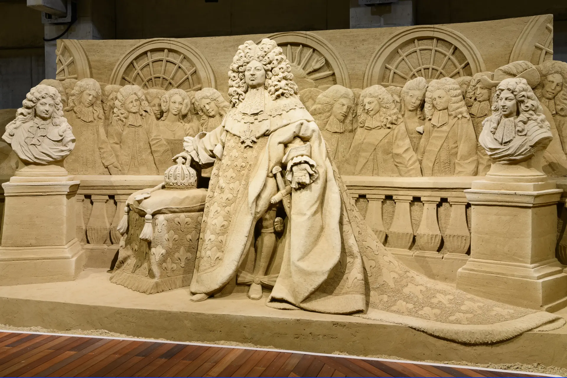 The intricate beauty of the sculptures is so delicate that it’s hard to believe they were made using only sand and water.