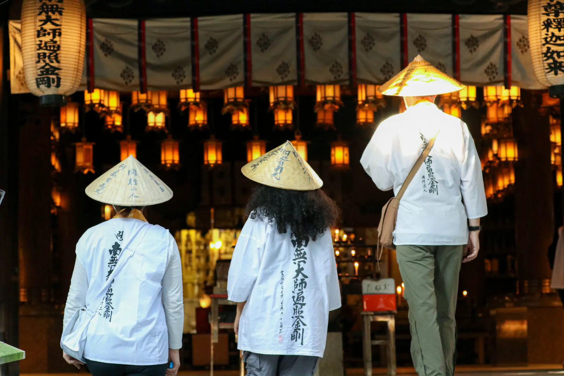 A sacred temple enveloped in a solemn atmosphere. These temples are revered as sites where Kobo Daishi (Kukai) is believed to have trained.