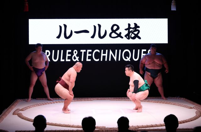 Sumo rules and techniques explained in English.