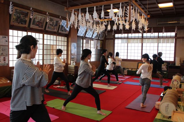 Yoga session