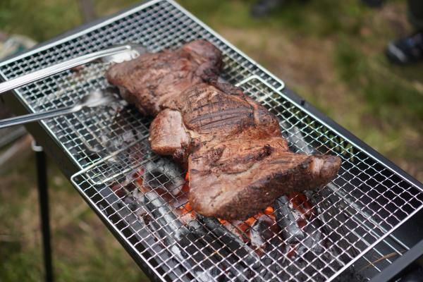 ビエBBQの様子（※冬季はBBQではなくジビエ鍋となります）