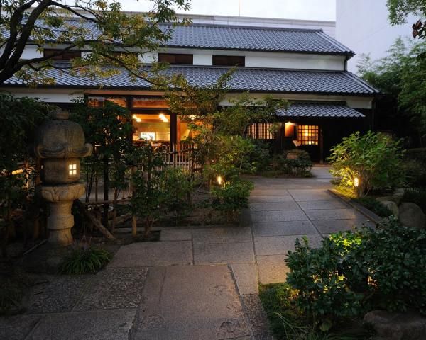 Traditional course meal ”Kaiseki” at Japanese sake brewery restaurant ”Sakabayashi”