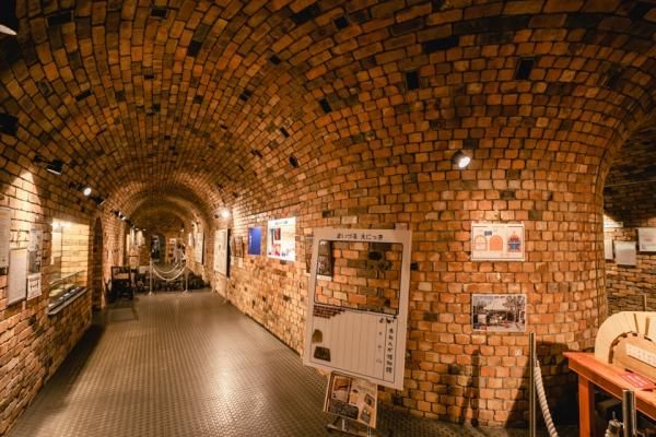 The interior of the restored Hoffman kiln