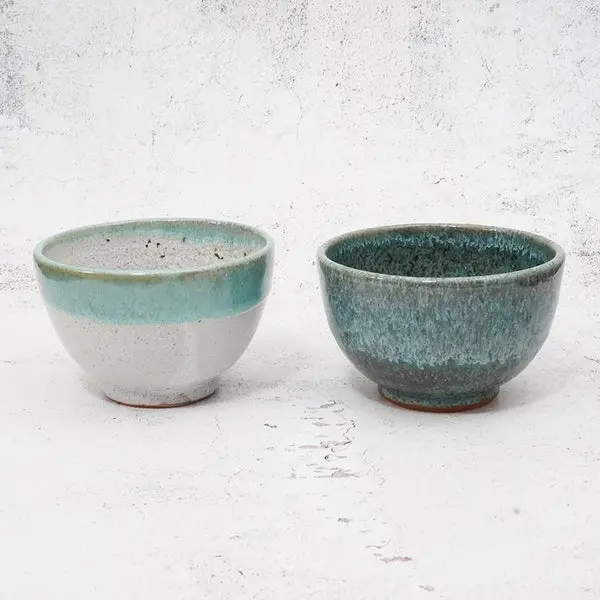 WHITE KARATSU & HEKIRYOKU KARATSU 2-PIECE BOWL SET | OTANI WARE