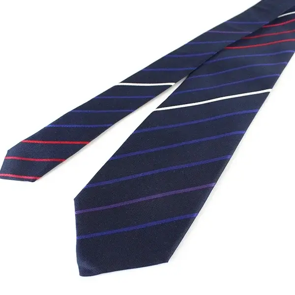 Nishijin Weave Talisman Necktie (Navy × Red)